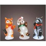 Figurines d'animaux - lumineo - led acrylique - 20 mod�les - ext�rieur - 13x10x24cm