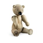 Figurine en bois en forme d'ours - petite