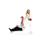 Figurine couple mariage soiree arrosee 14cm