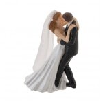 Figurine couple maries resine french kiss 13. 1cm