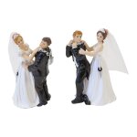 Figurine resine couple encha�ner humour 10. 7cm