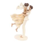 Figurine resine couple maries amour air 27. 5cm