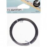 Fil aluminium pour perles - 10 m�tres - diam�tre 0, 8 mm