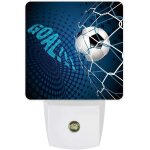 Filet de but de football, veilleuses led enfichables du cr�puscule a l'aube pour le salon, la chambre ...