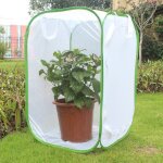 Filet cage a insectes pop - up, cage a papillons rticule filet blanc avec une garniture verte pour ...