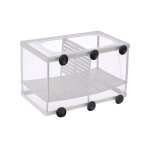 Filet pour incubateur de poissons d'aquarium, bote d'isolation suspendue pour accessoires d'aquarium, ...