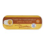 Filets de maquereaux grill�s au naturel - conserve 120g