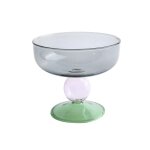 Filles a dessert en verre portable, bol de service de cuisine, tasse a dessert, verre a pied, bol a crme ...