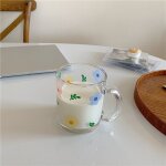 Filles en verre a fleurs fraches et ravissantes de style coren, bol a salade de crales pour le petit ...
