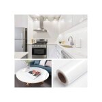 Film d�habillage de meubles adh�sif pvc finition haut brillant blanc brillant 40 cm x 10 m imperm�able ...