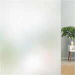 Film pour fen�tre mat lifetree 90 x 200 cm effet verre d�poli autocollant sur l�eau pvc protection uv ...
