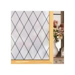 Film pour fen�tre occultant motif grille noire 75x300 cm, adh�sif statique sans colle, protection uv ...