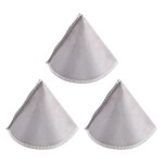 Filtre a caf� en acier inoxydable, 3 pi�ces, r�utilisable, sans papier, maille, c�ne, 3 a 4 tasses