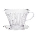 Filtre a caf rutilisable, brass a la main, tasse a caf en forme de cne, pratique, pour verser sur ...