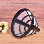 Filtre a caf de remplacement rutilisable, 1 pice, rechargeable, style panier, tasse, outil de brassage ...