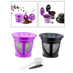 Filtre de capsules de caf� rechargeables, dosette de tasse, filtres r�utilisables pour machine a expresso ...
