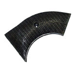 Filtre charbon type 10 260x135x26 mm hotte (484000008582 dhz2400 whirlpool ariston hotpoint aeg bosch ...