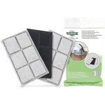 Filtres a charbon actif de rechange pour bac a liti�re autonettoyante automatique simply clean pour chat, ...