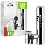 Filtre eau robinet avec syst�me unique de cartouche aragon d'une capacit� de 3000 l, r�duit les m�taux, ...