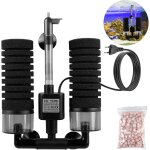 Filtre eponge pour aquarium - filtre en mousse silencieux - avec boule filtrante - filtre electrique ...