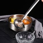 Filtre a huile en acier inoxydable, cuill�re a soupe, s�parateur d'huile, filtre de cuisine domestique, ...