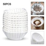 Filtres jetables en papier pour tasses a caf�, 50 pi�ces, passoire de remplacement, outils pour th� et ...