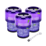 Filtre de remplacement hepa pour dyson brosse nettoyante accessoire compatible avec aspirateurs dyson ...