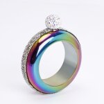 Fiole de hanche de bracelet de carafe de 3. 5oz, fiole ronde portative pour des verres de cc, bracelet ... Fiole de hanche de bracelet de carafe de 3. 5oz, fiole ronde portative pour des verres de cc, bracelet ...