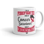 Firefighter cancer survivor coffee mug fireman awareness gift Firefighter cancer survivor coffee mug fireman awareness gift