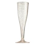 Fltes a champagne en plastique jetables, verres a vin rouge a paillettes, fltes a cocktail, fournitures ...