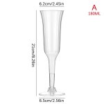 Fltes a champagne en plastique a vin rouge jetables verres gobelet a cocktail fournitures pour fte ...