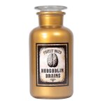 Flacon apothicaire bouchon verre 500ml noir ou or