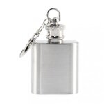 Flacon de hanche en acier inoxydable, 1 oz, avec entonnoir, poche pour la hanche, alcool, whisky, bouchon ...