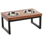 Flamingo bols a nourriture chien avec support tommy 2x800 ml