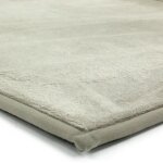 Flanelle - tapis extra - doux effet velours 160 x 230 cm beige ecru