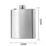 Flasque en acier inoxydable de grande capacité, 6 / 8oz, 1 pièce, flasque de vin, whisky, français ou ... Flasque en acier inoxydable de grande capacité, 6 / 8oz, 1 pièce, flasque de vin, whisky, français ou ...
