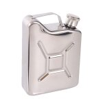 Flasque a spiritueux 142 ml en acier inoxydable, petit jerry portable Flasque a spiritueux 142 ml en acier inoxydable, petit jerry portable
