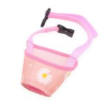 Fleur rose - museli�re anti aboiement ajustable pour petit, moyen, grand chien et chiot, masque respirant ...