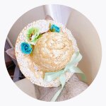 (fleurs vertes)pet chien chapeau de paille marguerite chapeau de soleil chiot bowknot fleur chapeau de ...