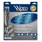 Flexible vissinox gaz naturel longueur 1, 50m duree de vie illimitee