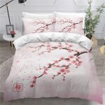 Floraison des cerisiers japonais housse de couette x imprim�� d fleur parure de lit personnes ado fille ...
