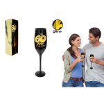 Flute noire et or 60aine