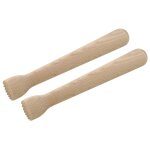 Fm professional 21427 lot de 2 pilons de bar en bois, pilons pour cocktails, pr�paration des boissons, ...