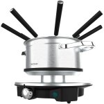 Fondue fun gourmetfondue advance. 1500w capacit 1, 7 l, fromage, chocolat et huile, design acier inoxydable, ...
