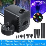 Fontaine arrosage pompe kit 8w pompe a eau aquarium aquarium aquarium piscine etang submersible cascade ...