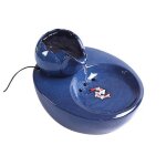 Fontaine a boire electrique en c�ramique pour chats chiens bol a boire distributeur automatique de fontaine ...