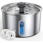 Fontaine a eau - underscore - inox 3, 5l - silencieuse - led - filtration 6 couches.