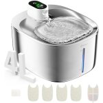 Fontaine a eau chat inox sans fil en acier, 4l fontaine pour chat avec capteur automatique, ultra silencieux ... Fontaine a eau chat inox sans fil en acier, 4l fontaine pour chat avec capteur automatique, ultra silencieux ...