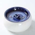Fontaine a eau electrique en c�ramique pour chat pour chats, chiens, bol a boire, bol automatique, distributeu ...