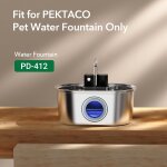 Fontaine a eau sans fil pour chat en inox ¿ distributeur automatique a piles avec capteur, pompe silencieuse, ... Fontaine a eau sans fil pour chat en inox ¿ distributeur automatique a piles avec capteur, pompe silencieuse, ...
